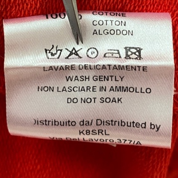 Semicouture 01 Boat Neck Flare Sleeve Top 100% Cotton Made in Italy Size S - Picture 9 of 16